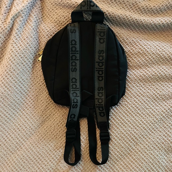 Adidas Mini Black Backpack with Gold Accents - Picture 2 of 6